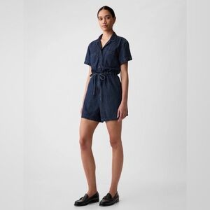 New Gap Dress Romper Denim Small MSRP $79.95